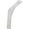 Ekena Millwork Morris Steel Bracket, Hammered White 3"W x 14"D x 14"H BKTM03X14X14MOHWH - alternate 1